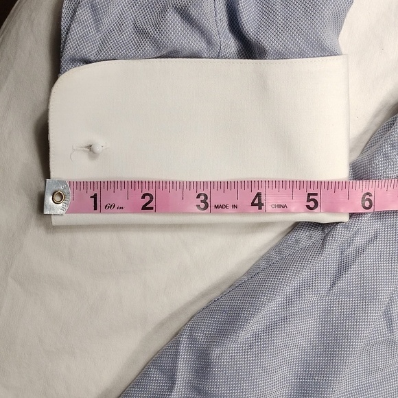 Italo Mando men's long sleeve button down shirt size Reg 17 - Picture 13 of 13